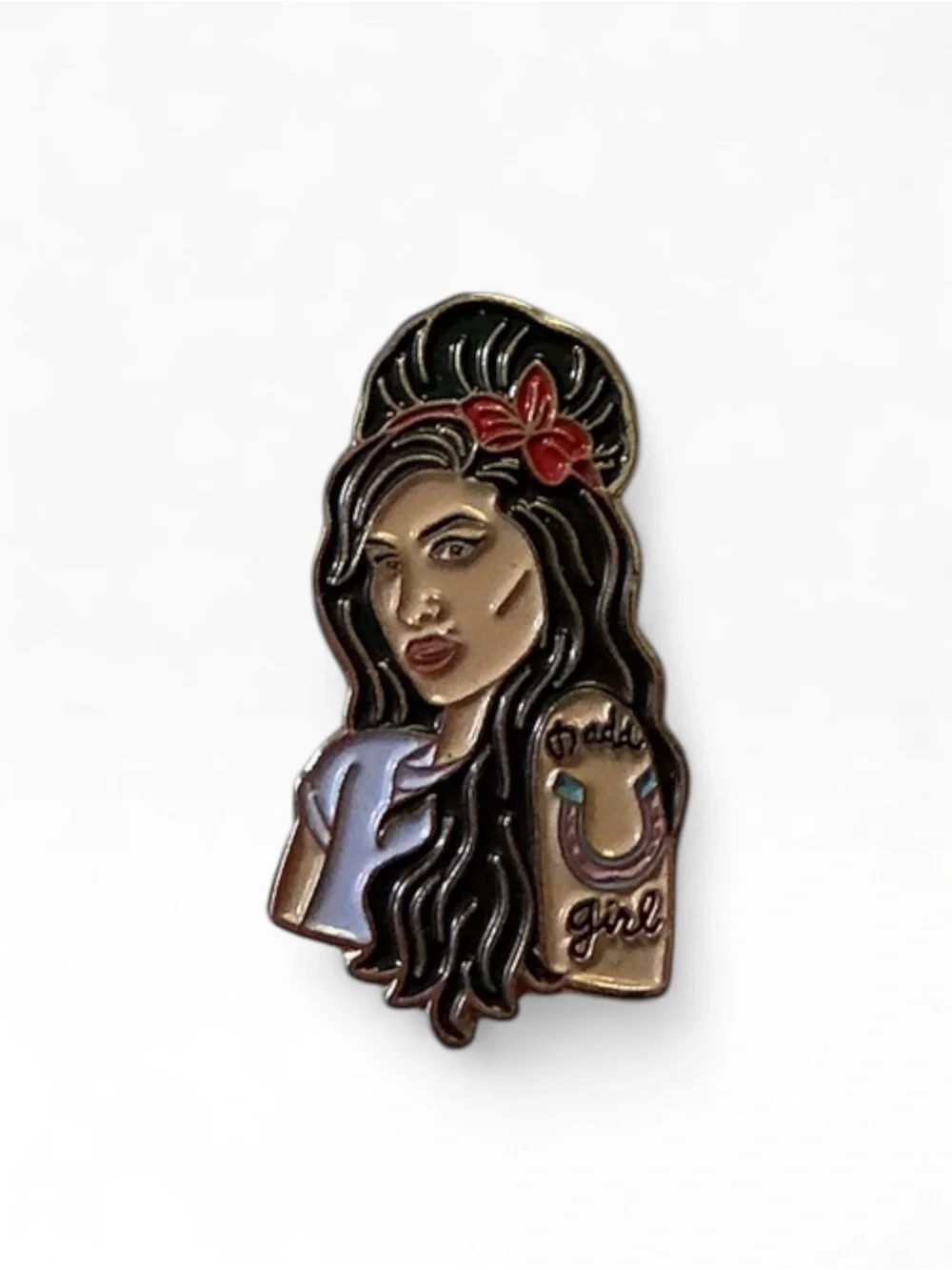 Retro Amy Winehouse Enamel Pin-Pop Culture Art- Excellent Condition
